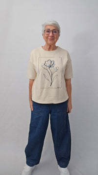 Masai Topp S Masai- Dominan jerseytopp m/trykk kunstkolonialen