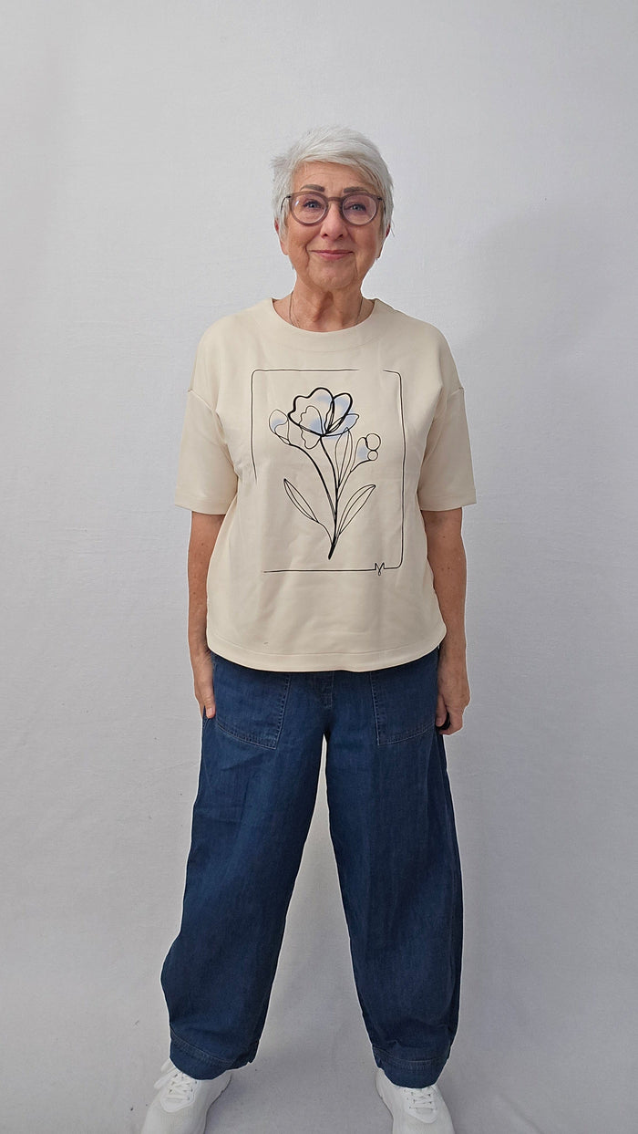 Masai Topp S Masai- Dominan jerseytopp m/trykk kunstkolonialen