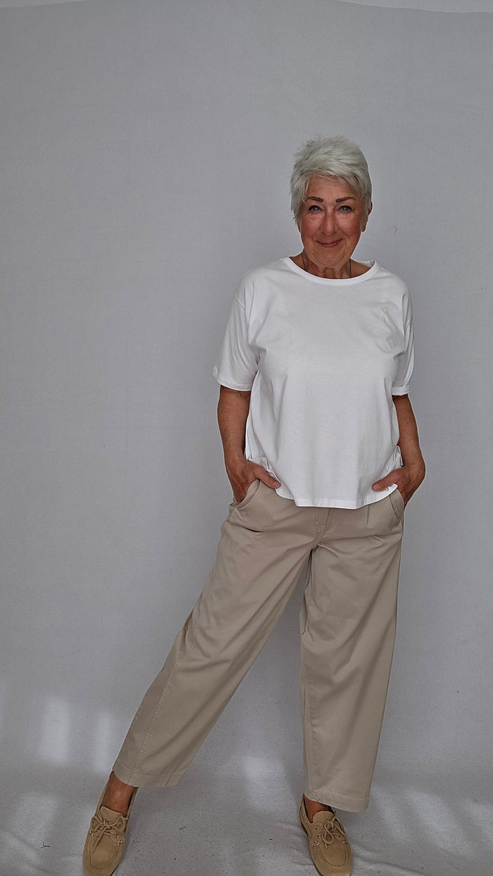 Masai Topp White / S MASAI- Doreann T-shirt kunstkolonialen
