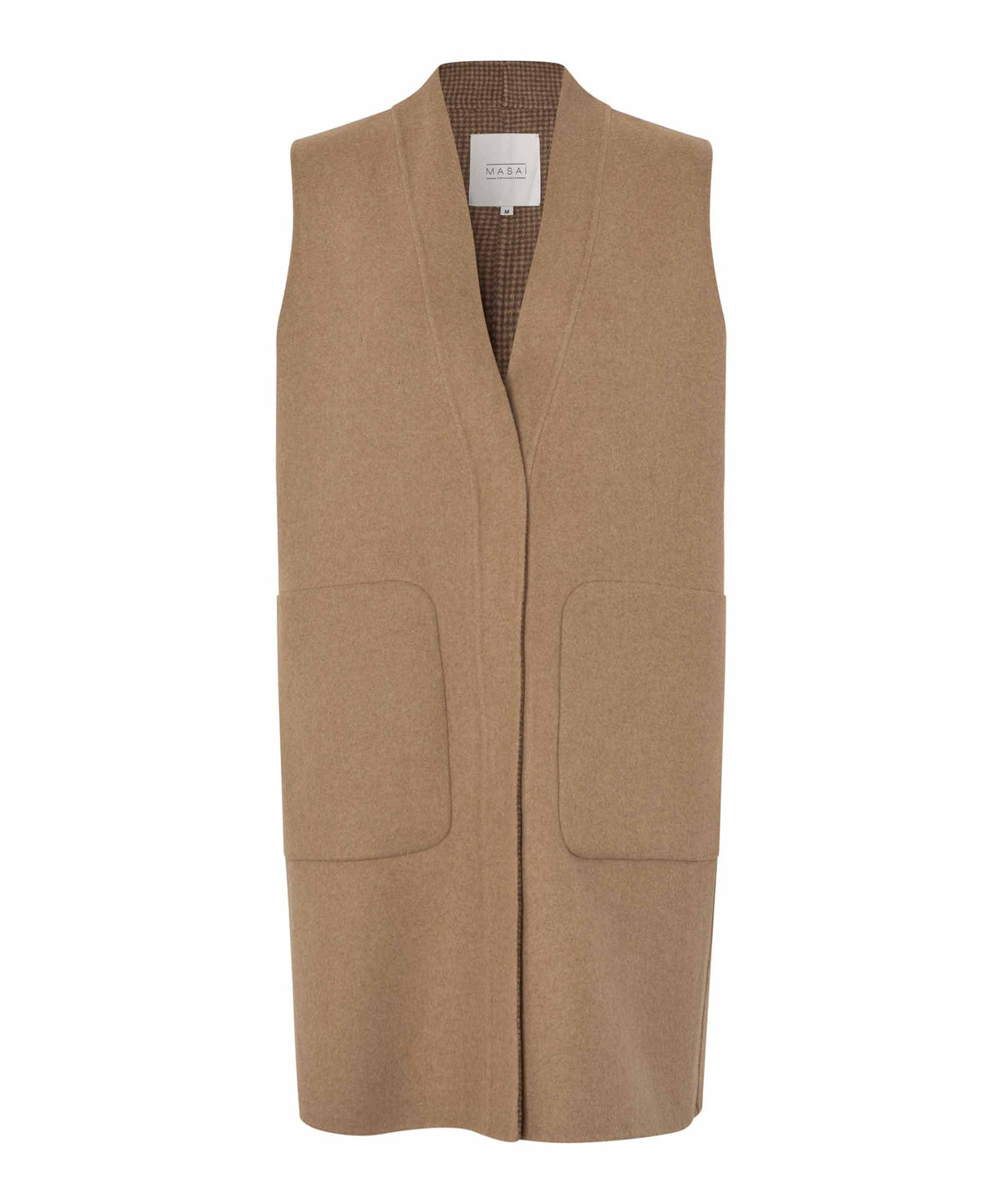 Masai Vest MASAI- Trixella ullvest m/rutete fôr kunstkolonialen