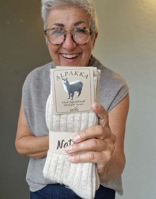 Mikrokompaniet Sokker 36-40 / Beige melert Mikrokompaniet- Alpakka Ullsokker 2-pk i to størrelser kunstkolonialen