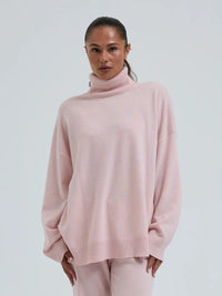 Seamless Basic Genser Powder pink / S Seamless Basic- Høyhalset ullgenser m/kasjmir kunstkolonialen