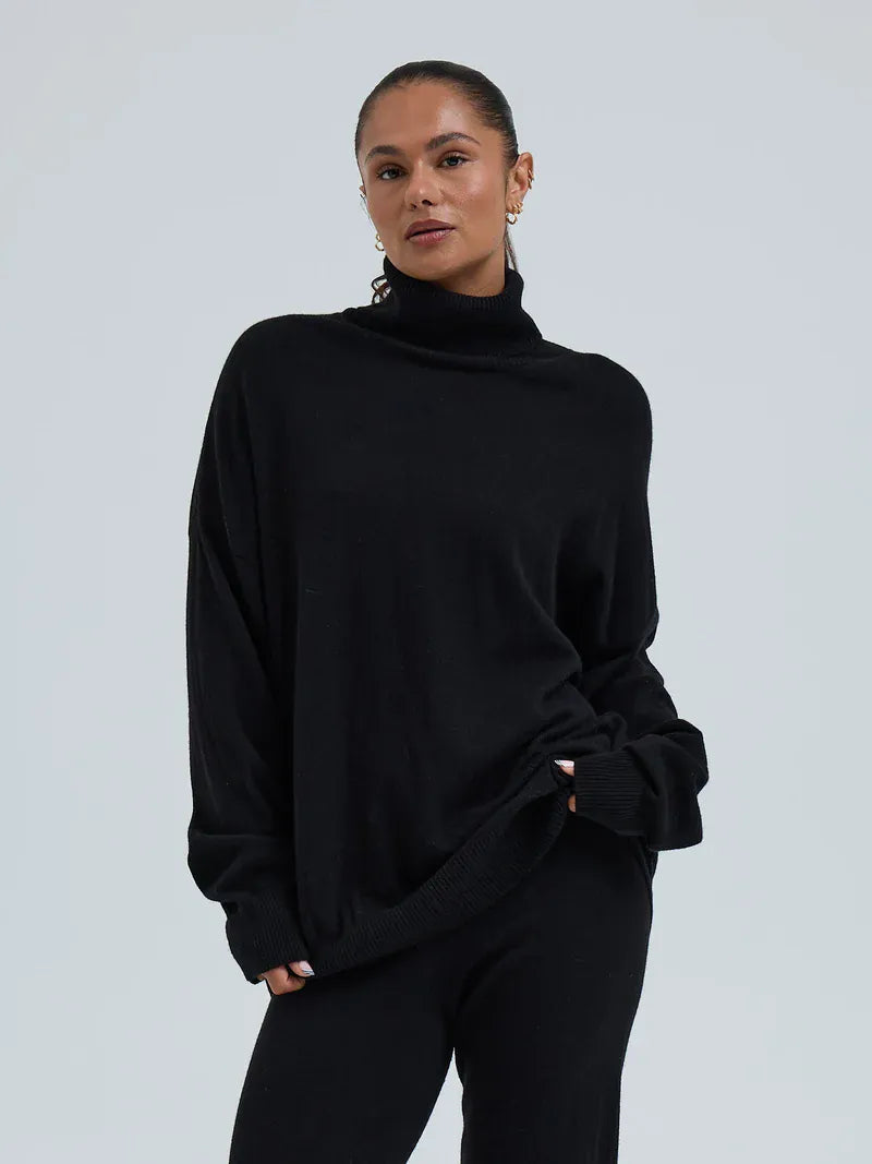 Seamless Basic Genser Seamless Basic- Cashmere Roll Neck Jumper kunstkolonialen