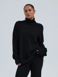 Seamless Basic Genser Seamless Basic- Cashmere Roll Neck Jumper kunstkolonialen