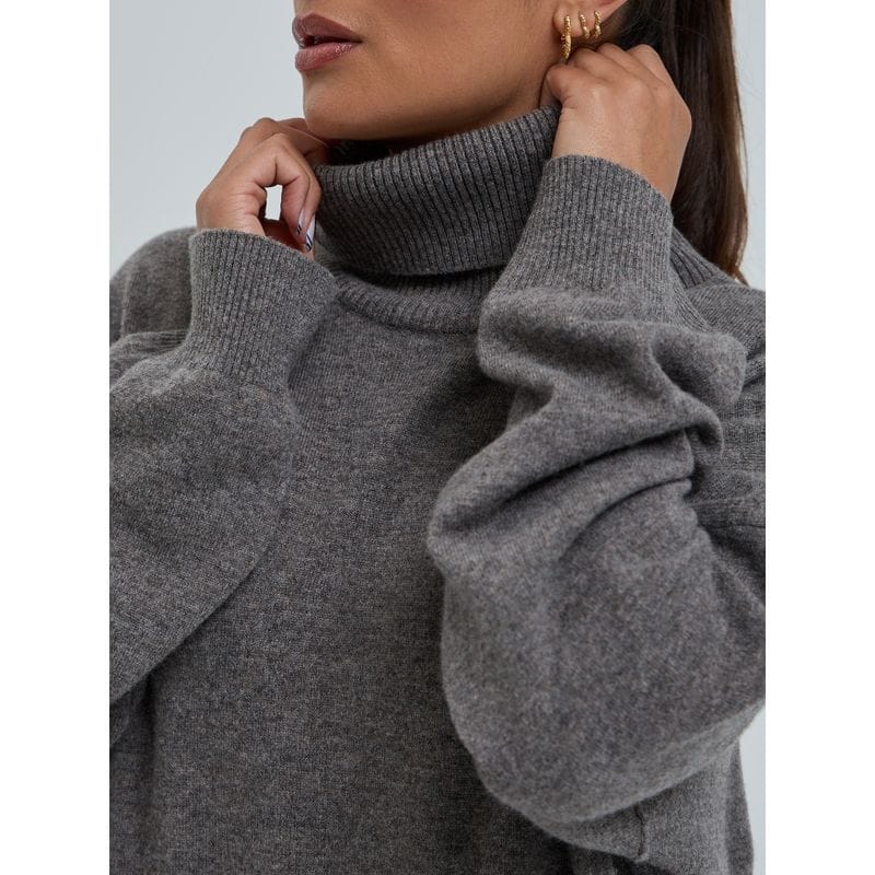 Seamless Basic Genser Seamless Basic- Cashmere Roll Neck Jumper kunstkolonialen