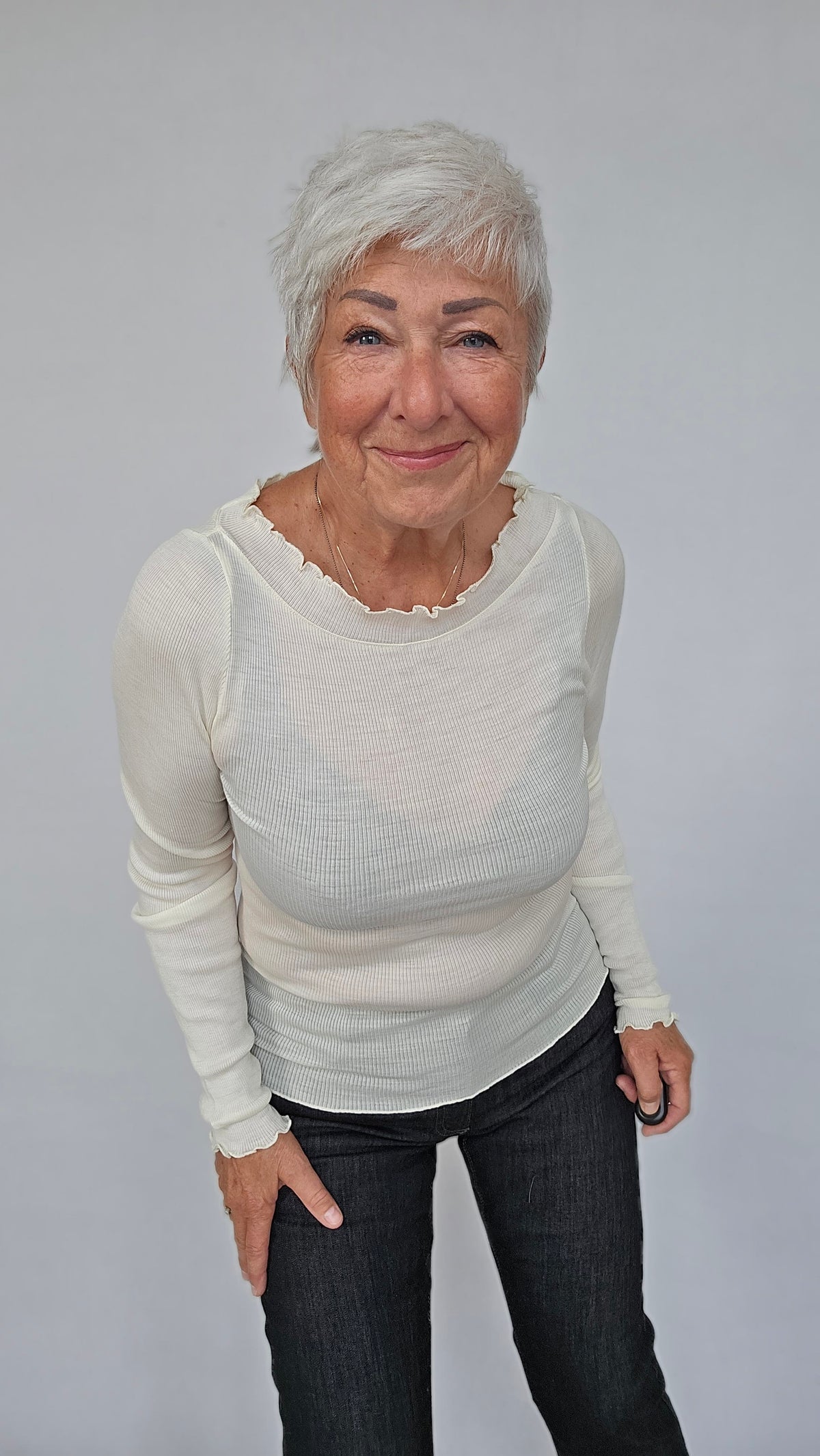Seamless Basic Genser Seamless Basic- Wooly boat neck kunstkolonialen