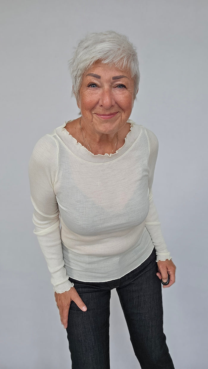 Seamless Basic Genser Seamless Basic- Wooly boat neck kunstkolonialen