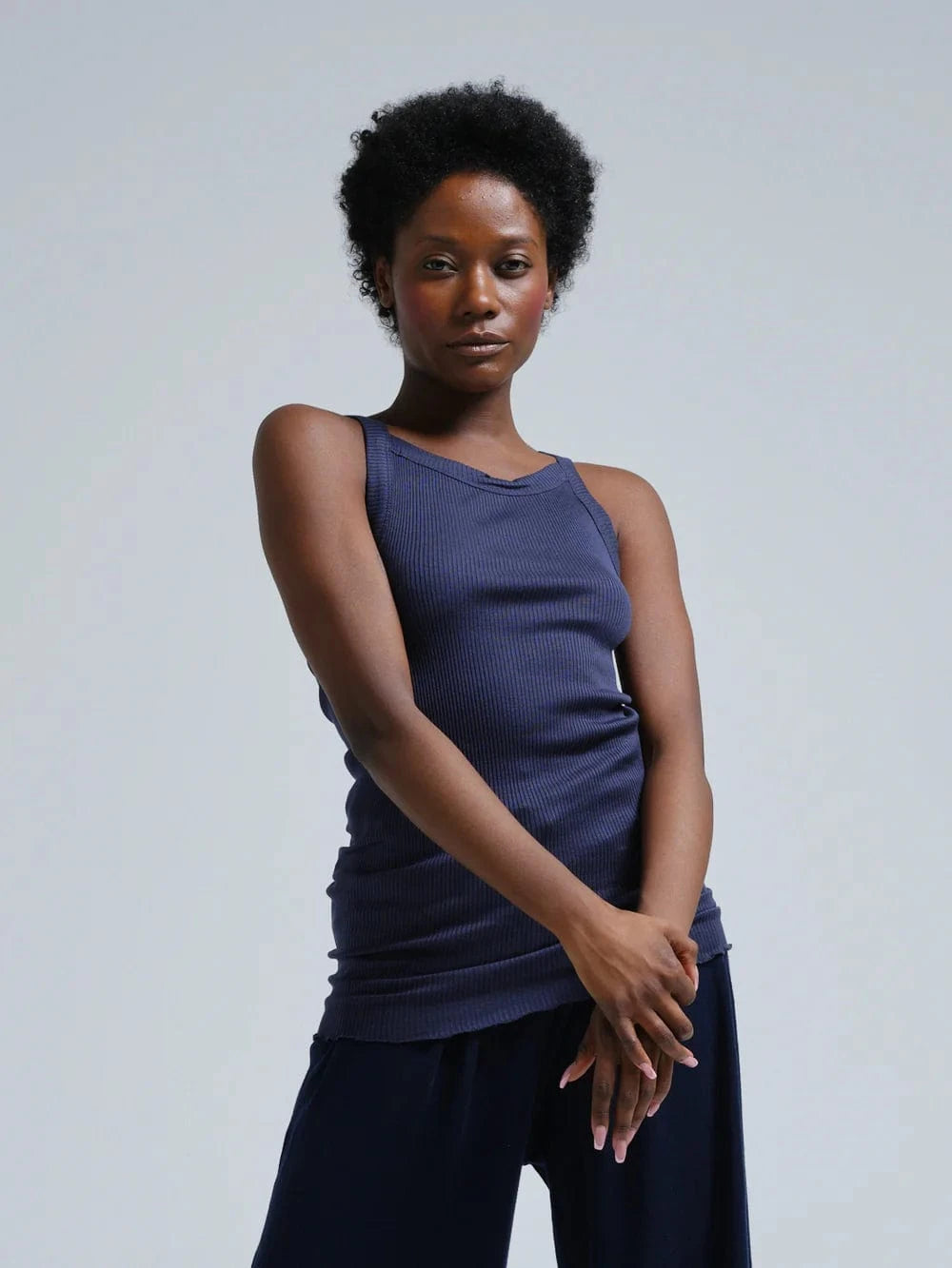 Seamless Basic Tank top Navy blue / S/M Seamless Basic- Silky Daze Top kunstkolonialen