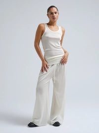 Seamless Basic Tank top One size / Off white Seamless Basic- Woolen Isa kunstkolonialen