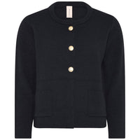 Skovhuus Cardigan Black / S Skovhuus- Ebba Cardigan m/gullknapper kunstkolonialen