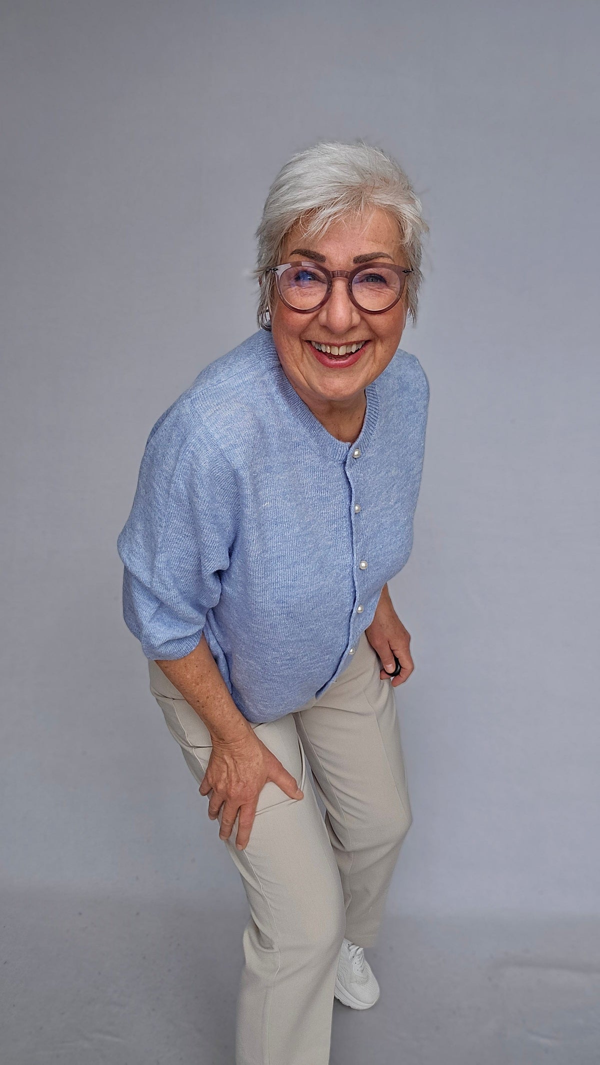 Skovhuus Cardigan Skovhuus- 4180 Cardigan m/perleknapper kunstkolonialen