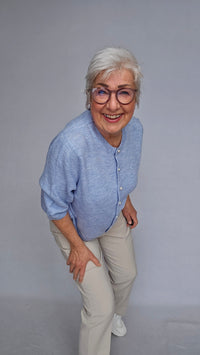 Skovhuus Cardigan Skovhuus- 4180 Cardigan m/perleknapper kunstkolonialen