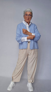 Skovhuus Cardigan Skovhuus- 4180 Cardigan m/perleknapper kunstkolonialen