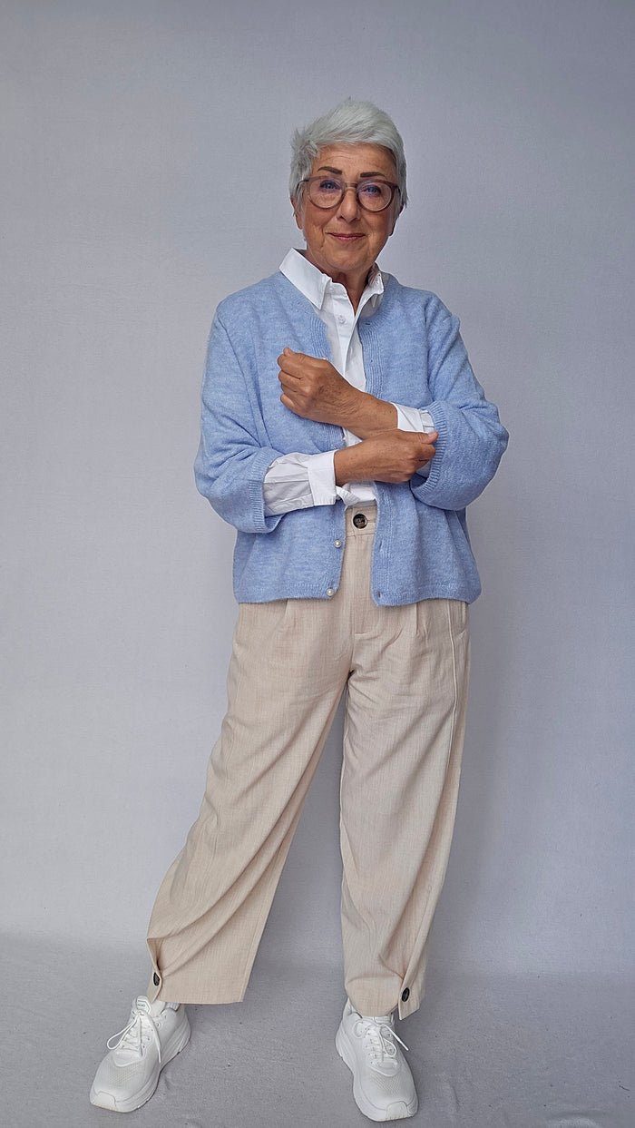 Skovhuus Cardigan Skovhuus- 4180 Cardigan m/perleknapper kunstkolonialen