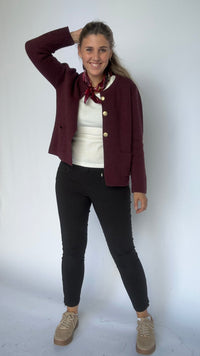 Skovhuus Cardigan Skovhuus- Ebba Cardigan m/gullknapper kunstkolonialen