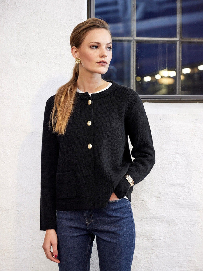 Skovhuus Cardigan Skovhuus- Ebba Cardigan m/gullknapper kunstkolonialen