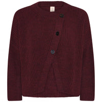 Skovhuus Genser Blackberry / S/M Skovhuus- Oversized Asymmetrisk Cardigan kunstkolonialen