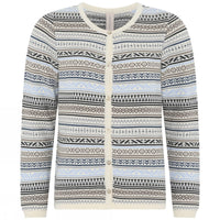 Skovhuus Genser S / Cream Skovhuus- 4228 Cardigan m/strikkemønster kunstkolonialen