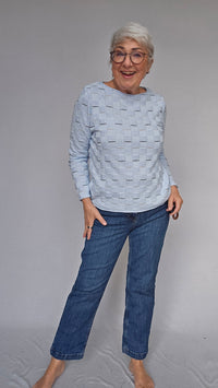 Skovhuus Genser S / Pale Blue Skovhuus- 4240 Genser kunstkolonialen