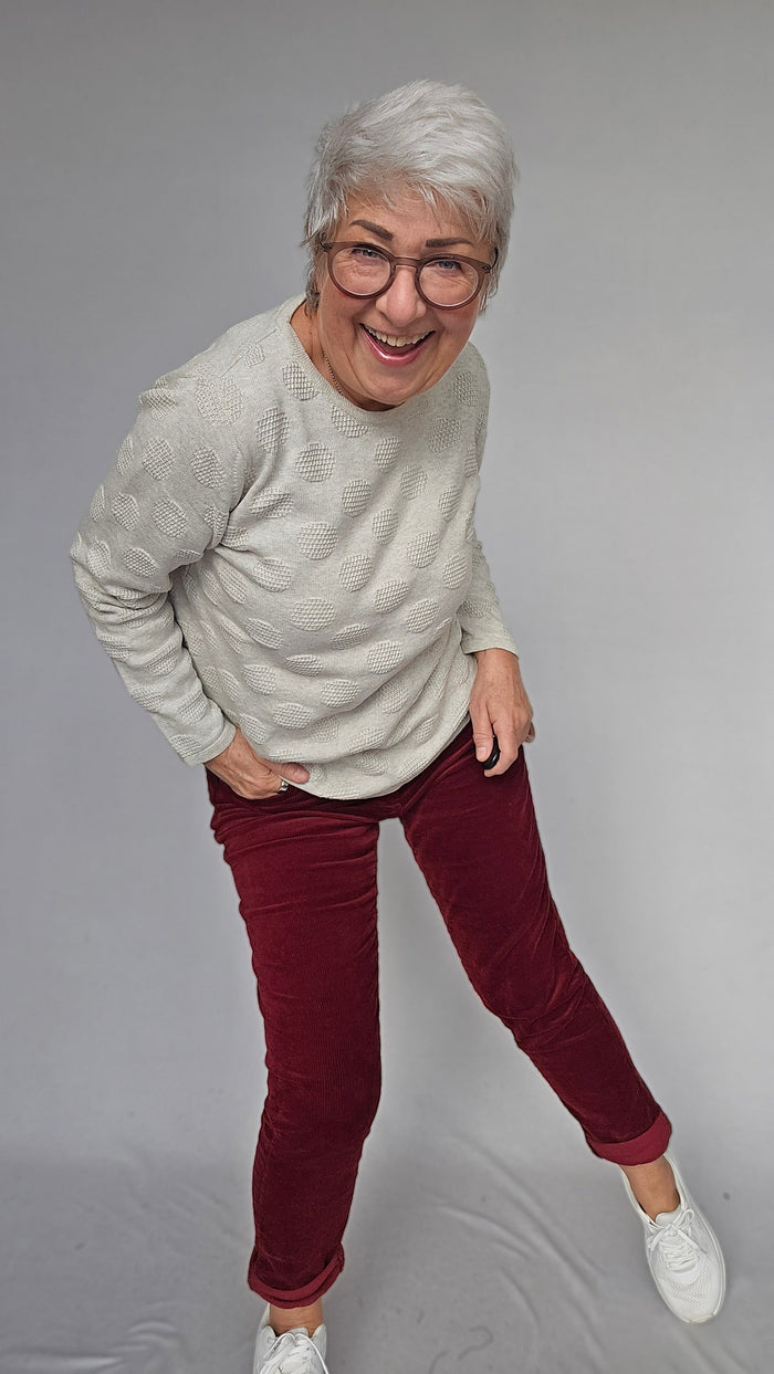 Skovhuus Genser Skovhuus- 3343 Liv bomullsgenser m/dotter kunstkolonialen