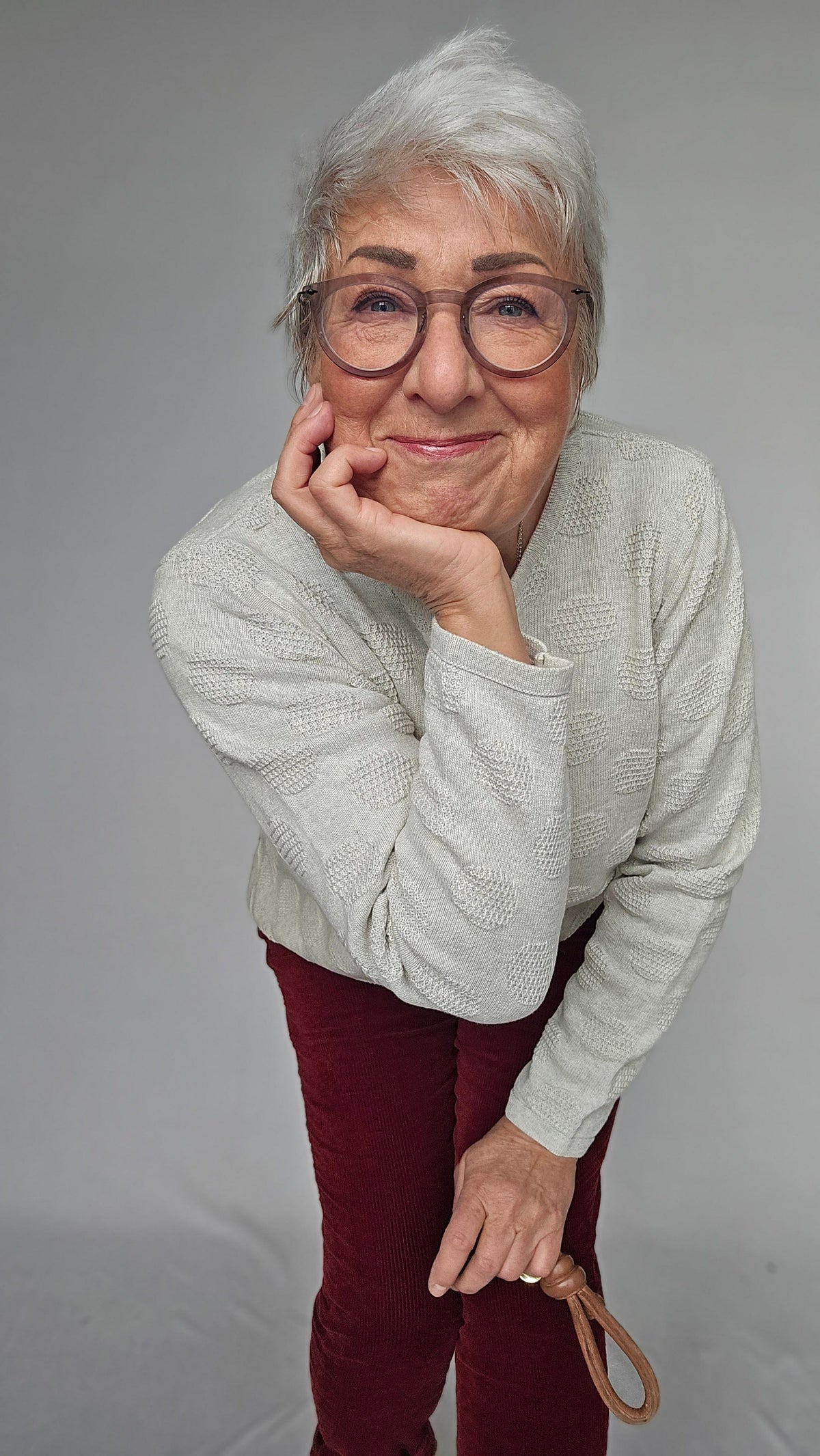 Skovhuus Genser Skovhuus- 3343 Liv bomullsgenser m/dotter kunstkolonialen