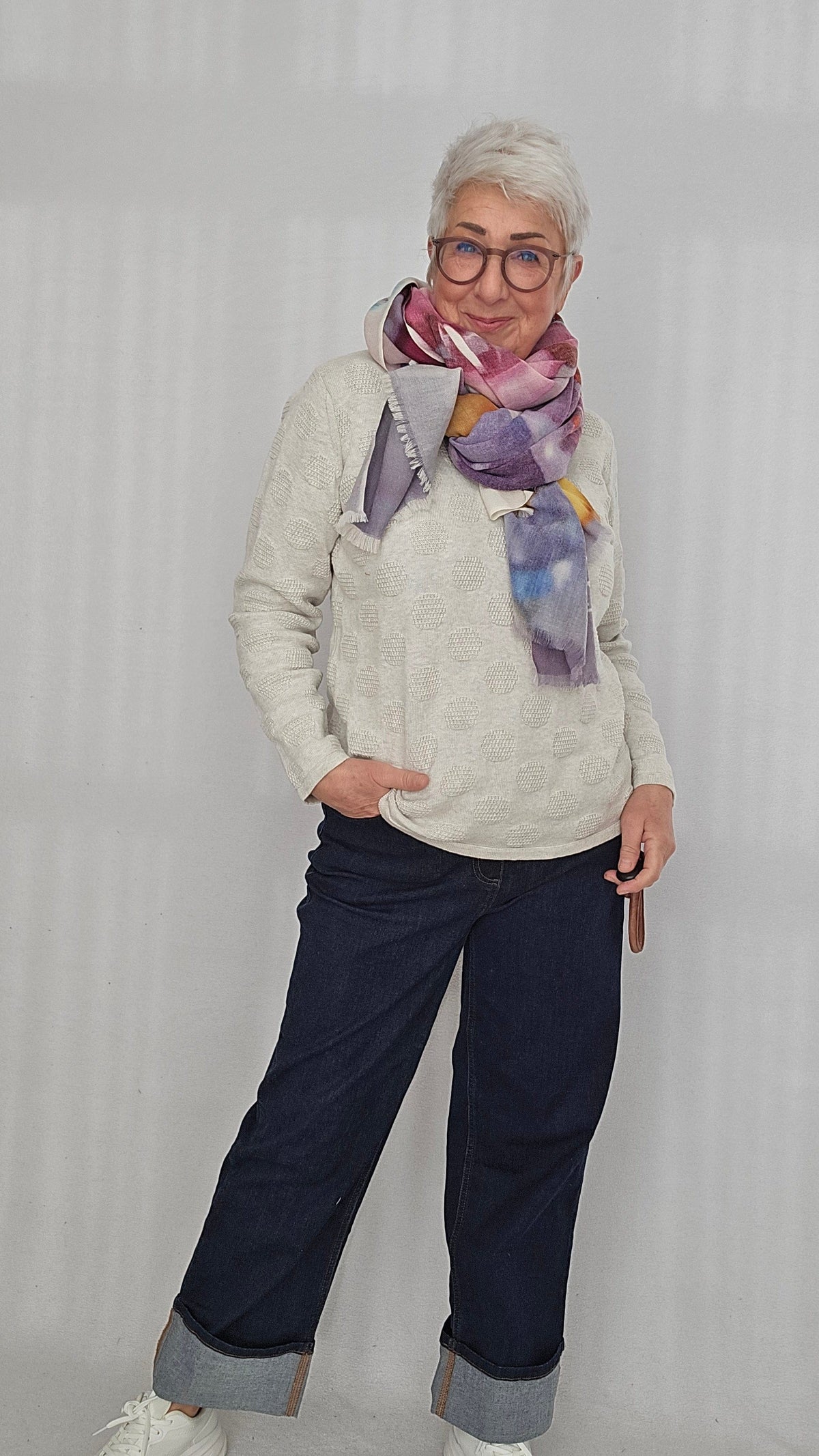 Skovhuus Genser Skovhuus- 3343 Liv bomullsgenser m/dotter kunstkolonialen