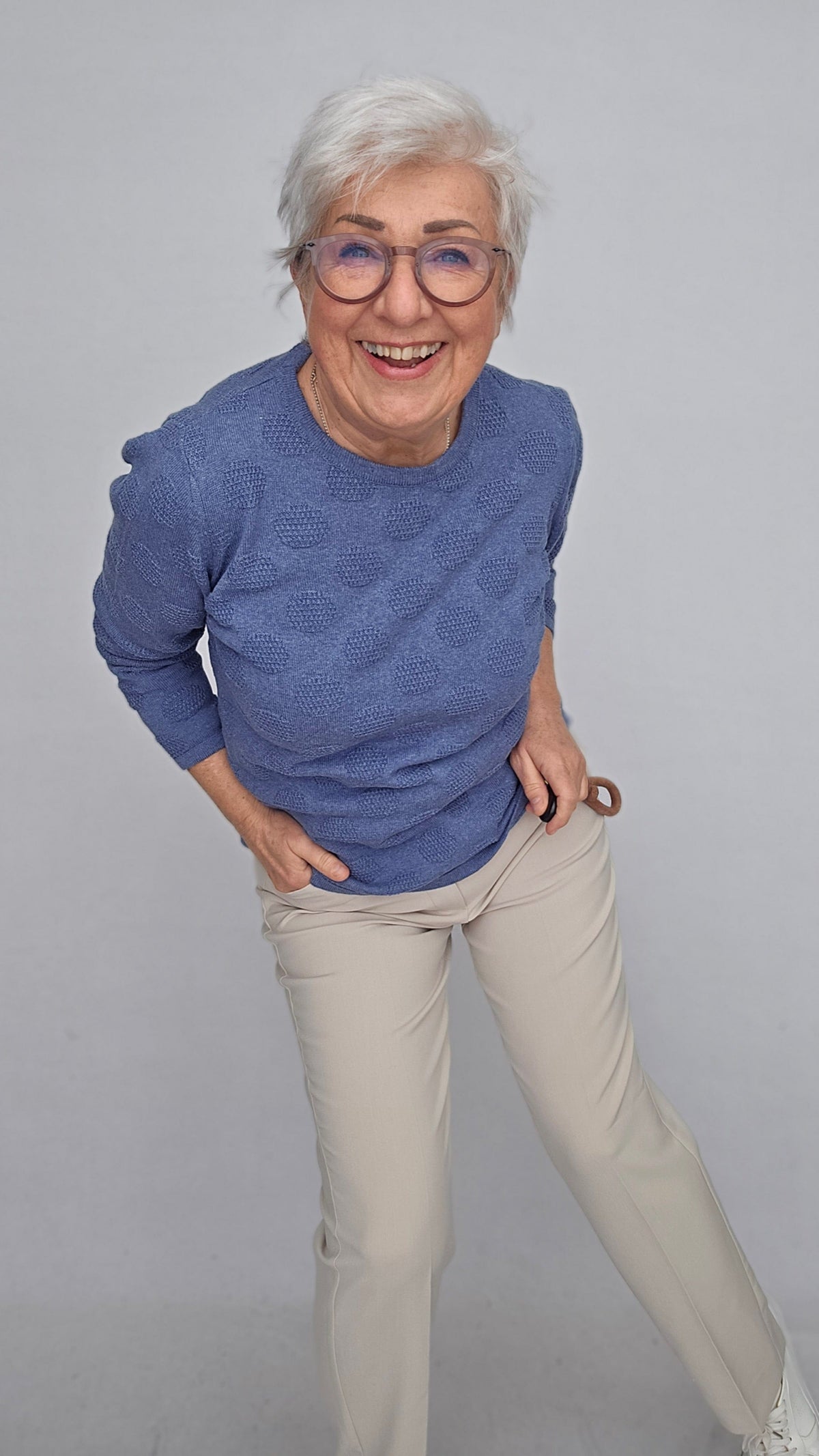 Skovhuus Genser Skovhuus- 3343 Liv bomullsgenser m/dotter kunstkolonialen