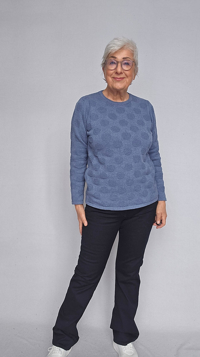 Skovhuus Genser Skovhuus- 3343 Liv bomullsgenser m/dotter kunstkolonialen