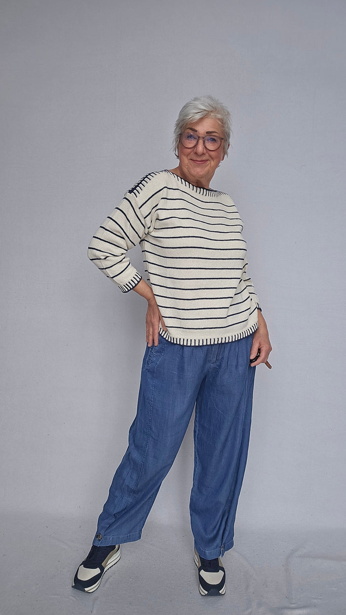 Skovhuus Genser Skovhuus- 4120 Genser m/maritim stripe kunstkolonialen