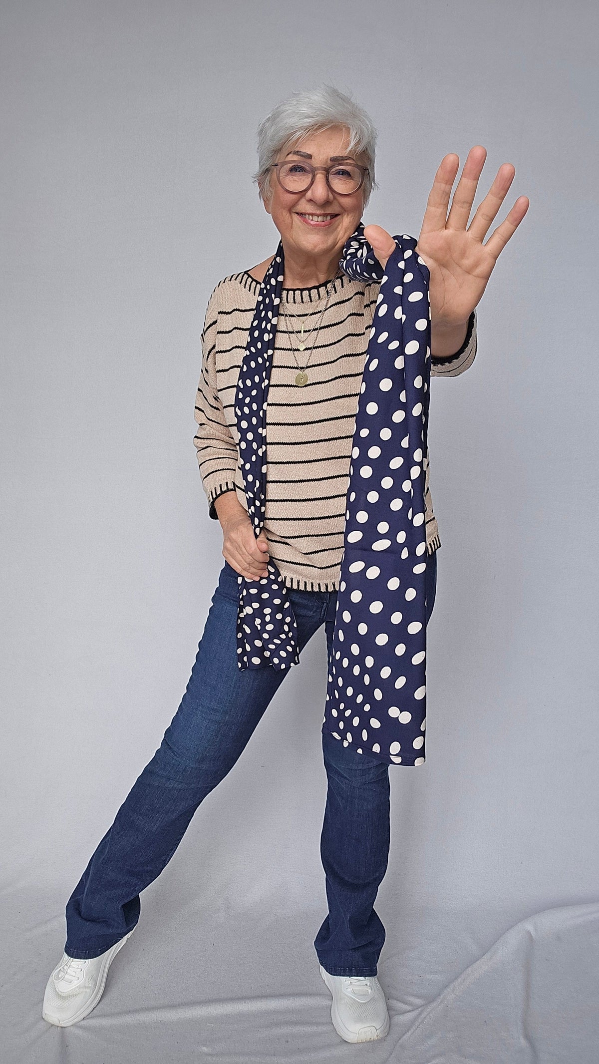 Skovhuus Genser Skovhuus- 4120 Genser m/maritim stripe kunstkolonialen