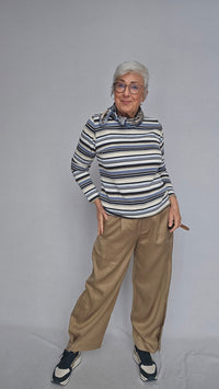 Skovhuus Genser Skovhuus- 4224 Klassisk genser m/striper kunstkolonialen