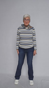 Skovhuus Genser Skovhuus- 4224 Klassisk genser m/striper kunstkolonialen