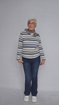 Skovhuus Genser Skovhuus- 4224 Klassisk genser m/striper kunstkolonialen