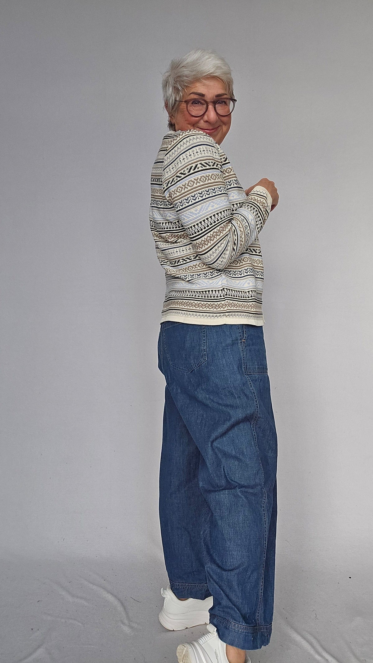 Skovhuus Genser Skovhuus- 4228 Cardigan m/strikkemønster kunstkolonialen