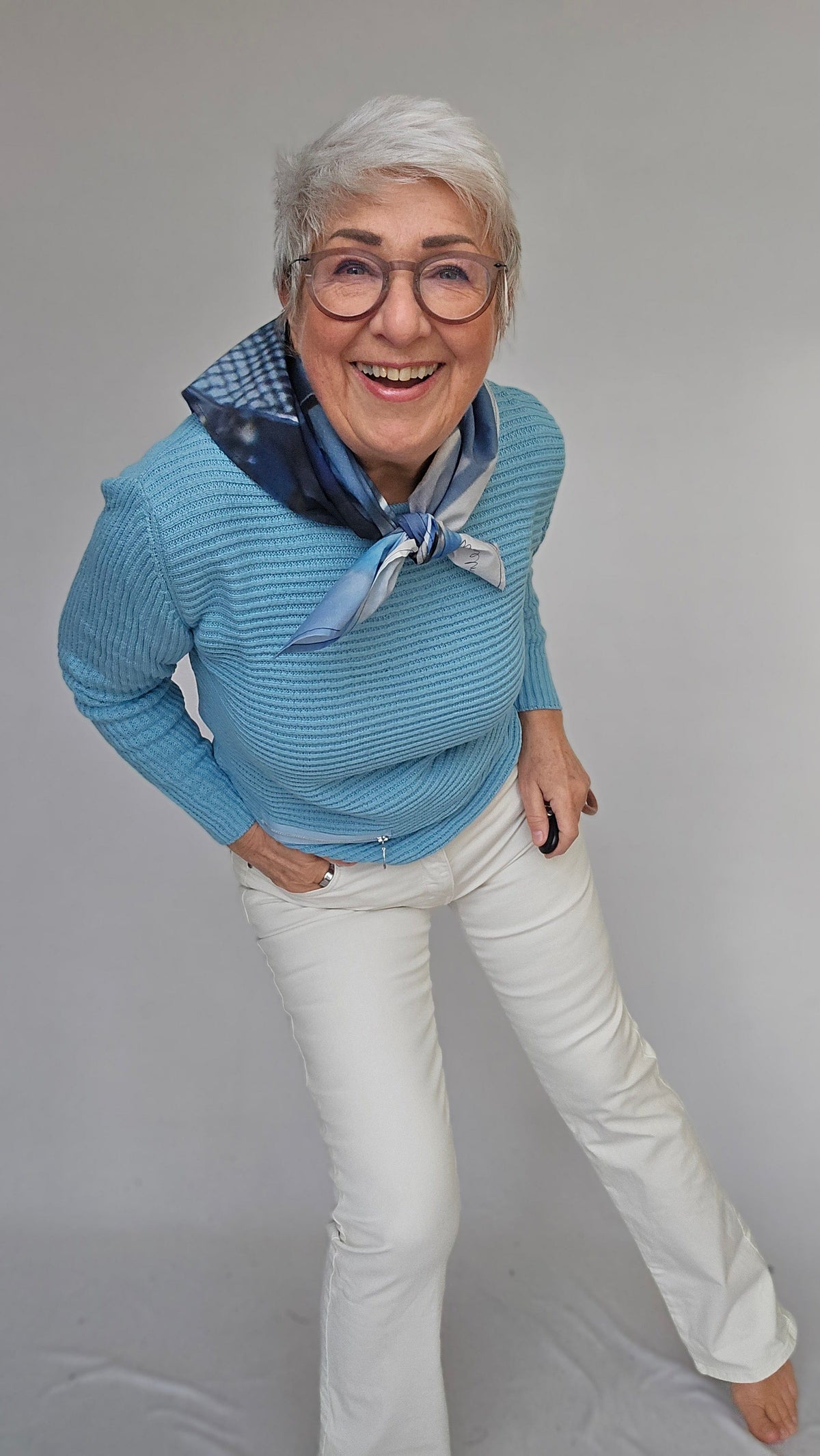 Skovhuus Genser Skovhuus- 5353 Irene bomullsgenser med glidelåspynt kunstkolonialen