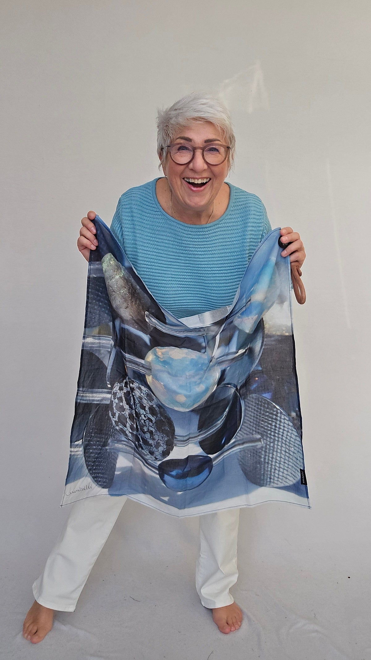 Skovhuus Genser Skovhuus- 5353 Irene bomullsgenser med glidelåspynt kunstkolonialen