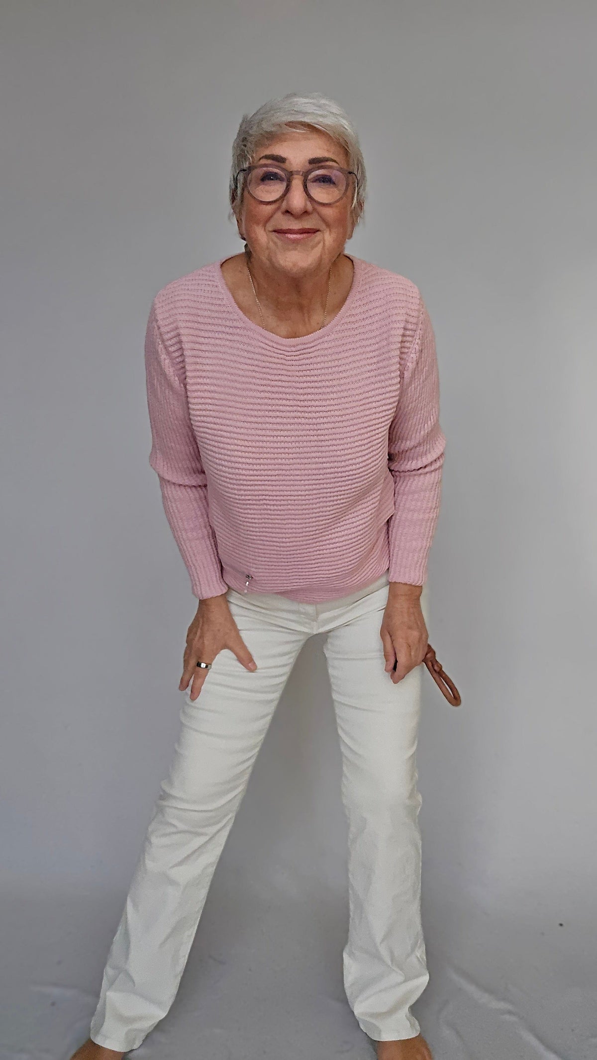 Skovhuus Genser Skovhuus- 5353 Irene bomullsgenser med glidelåspynt kunstkolonialen