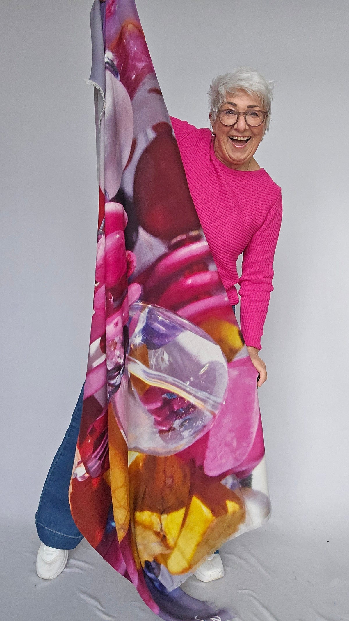 Skovhuus Genser Skovhuus- 5353 Irene bomullsgenser med glidelåspynt kunstkolonialen