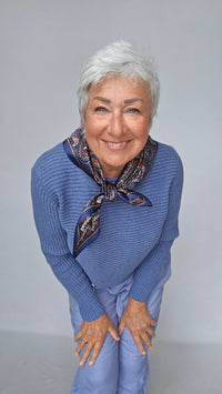Skovhuus Genser Skovhuus- 5353 Irene bomullsgenser med glidelåspynt kunstkolonialen