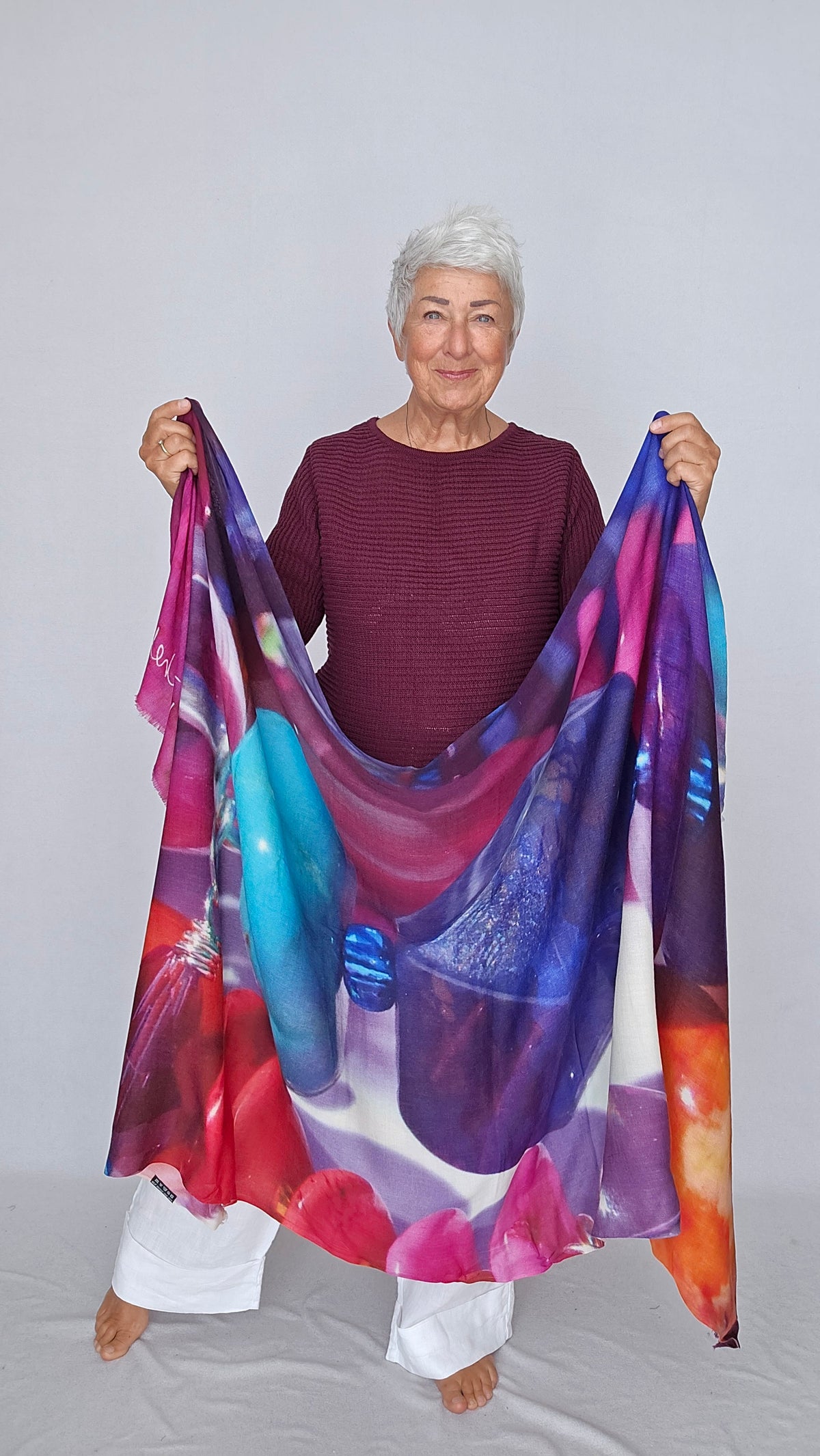 Skovhuus Genser Skovhuus- 5353 Irene bomullsgenser med glidelåspynt kunstkolonialen