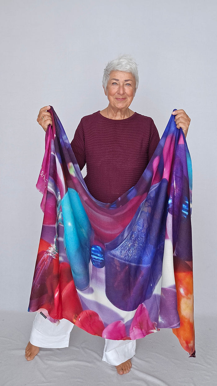 Skovhuus Genser Skovhuus- 5353 Irene bomullsgenser med glidelåspynt kunstkolonialen