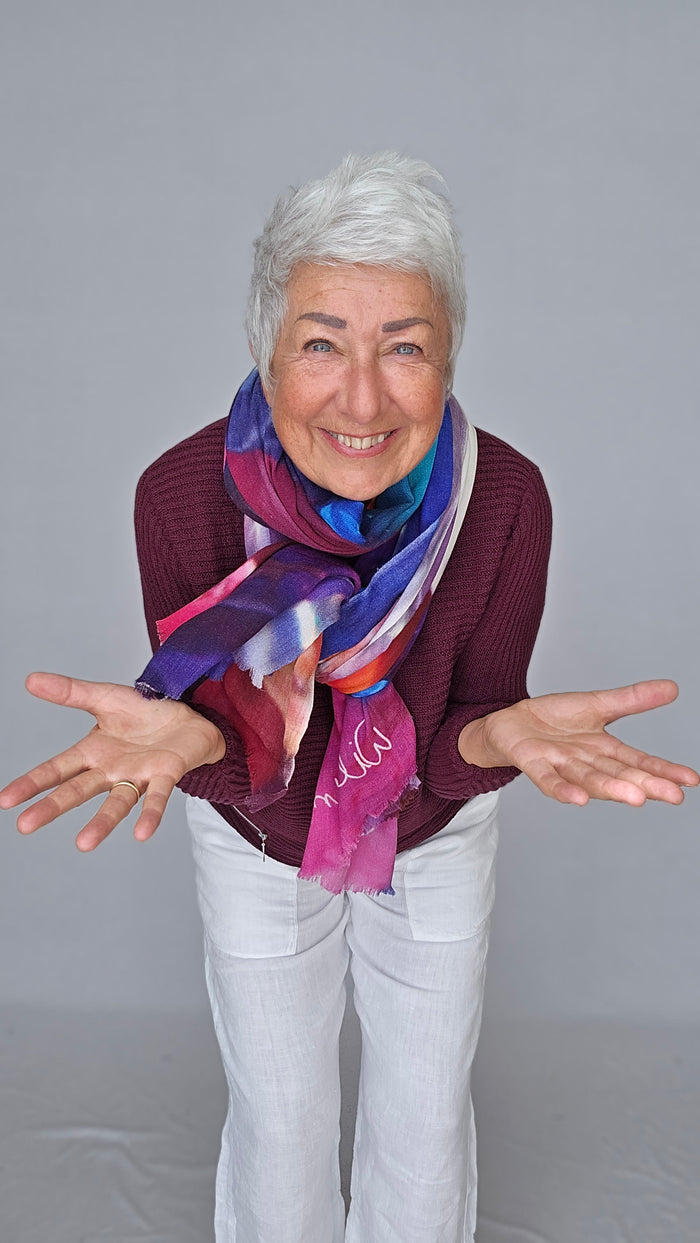Skovhuus Genser Skovhuus- 5353 Irene bomullsgenser med glidelåspynt kunstkolonialen