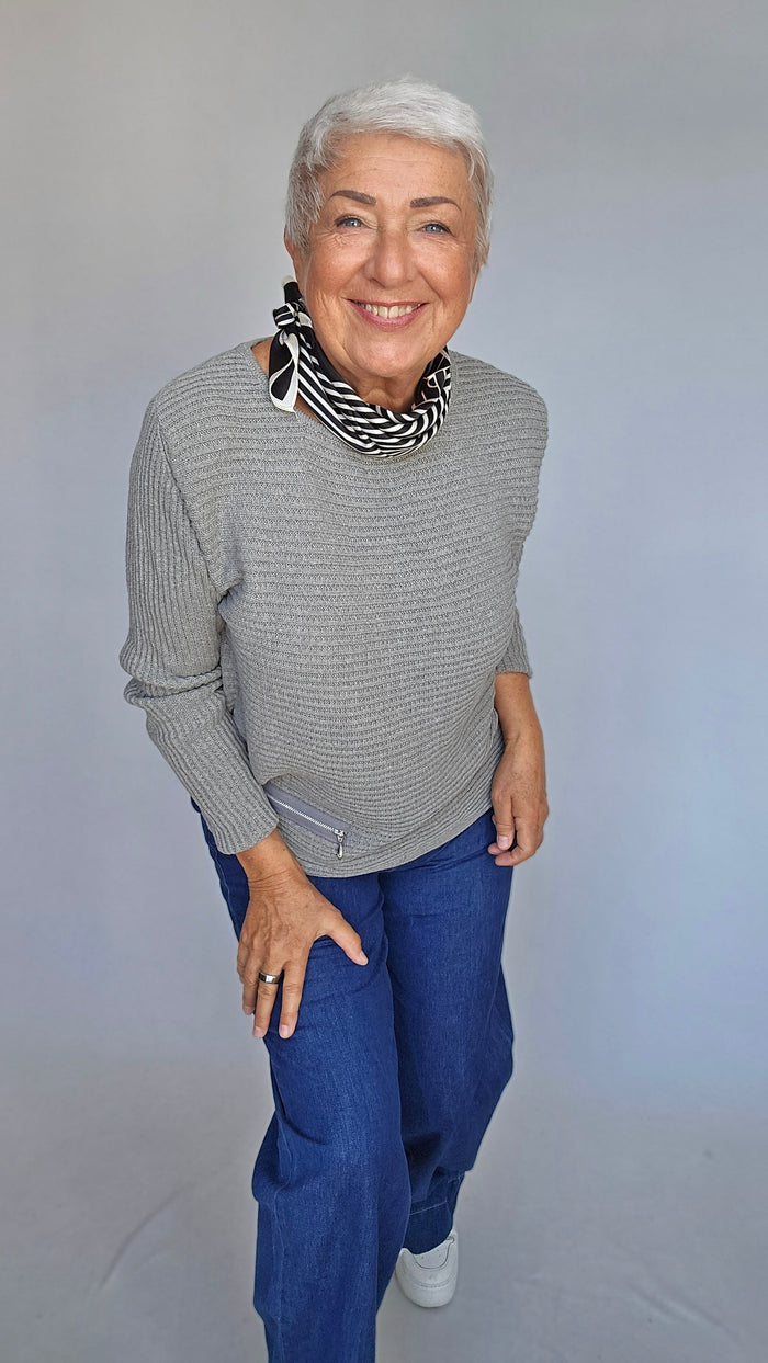 Skovhuus Genser Skovhuus  Irene bomullsgenser med glidelåspynt kunstkolonialen