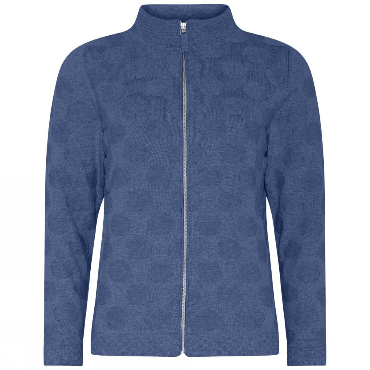 Skovhuus Jakke S / Blue Melange Skovhuus- 4141 Bomullsjakke m/dotter og glidelås kunstkolonialen