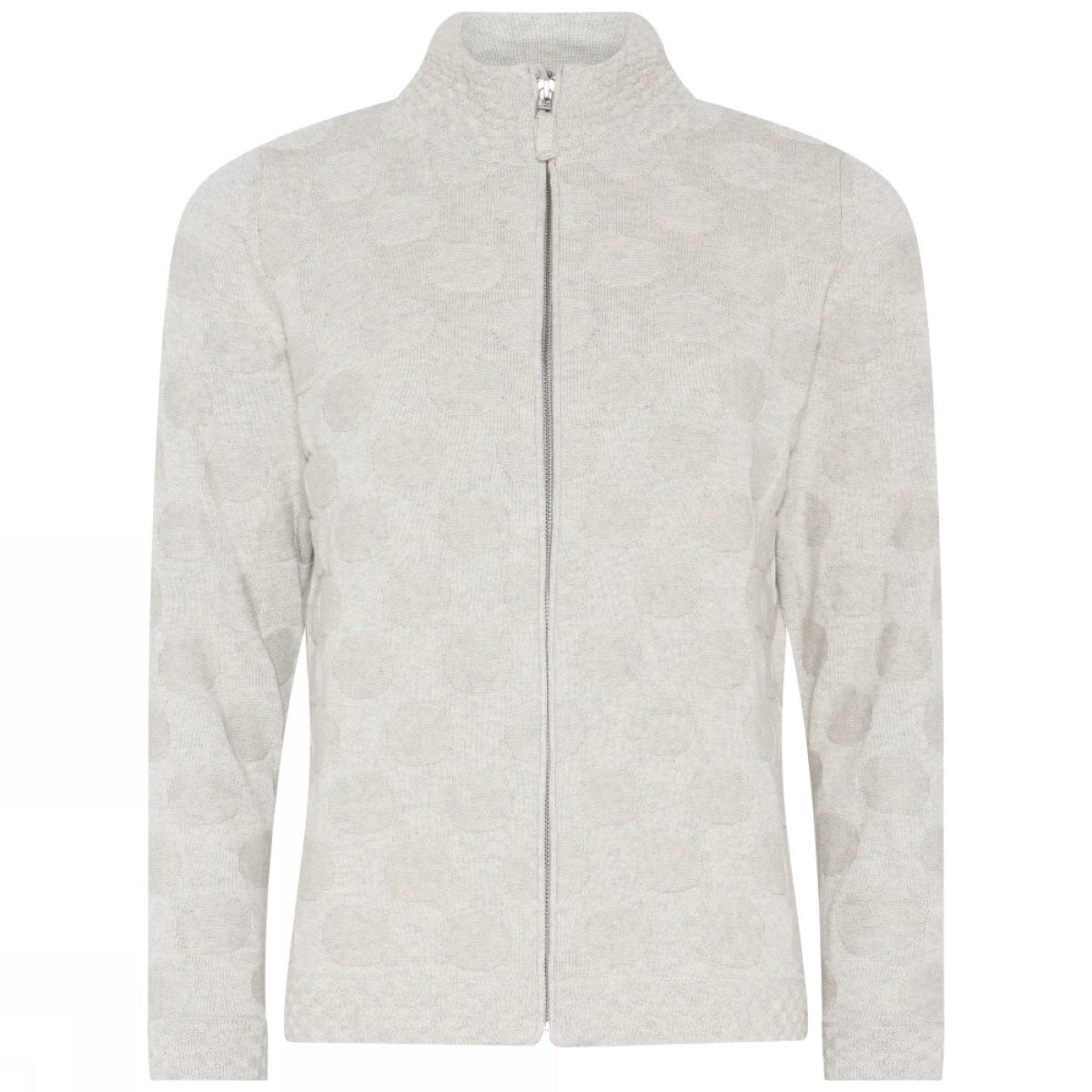 Skovhuus Jakke S / Kit Melange Skovhuus- 4141 Bomullsjakke m/dotter og glidelås kunstkolonialen