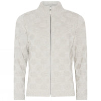 Skovhuus Jakke S / Kit Melange Skovhuus- 4141 Bomullsjakke m/dotter og glidelås kunstkolonialen