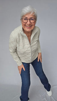 Skovhuus Jakke Skovhuus- 4141 Bomullsjakke m/dotter og glidelås kunstkolonialen