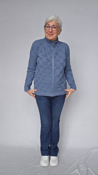 Skovhuus Jakke Skovhuus- 4141 Bomullsjakke m/dotter og glidelås kunstkolonialen