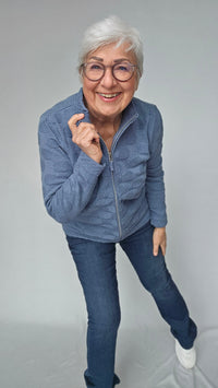 Skovhuus Jakke Skovhuus- 4141 Bomullsjakke m/dotter og glidelås kunstkolonialen