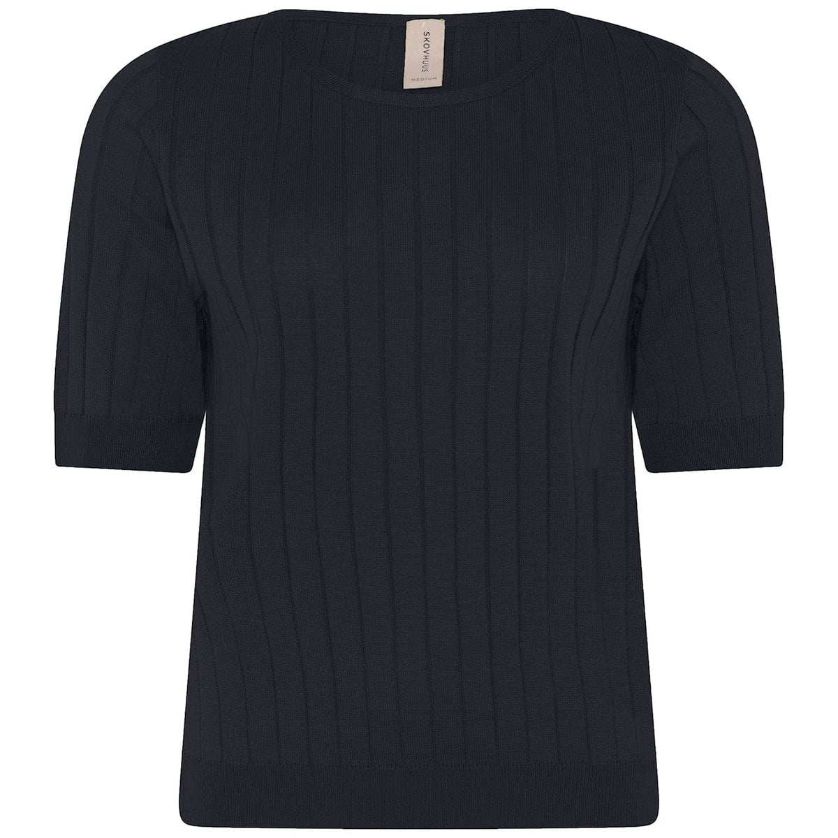 Skovhuus Topp S / Dark navy Skovhuus- 3066 Rib knit T-shirt kunstkolonialen